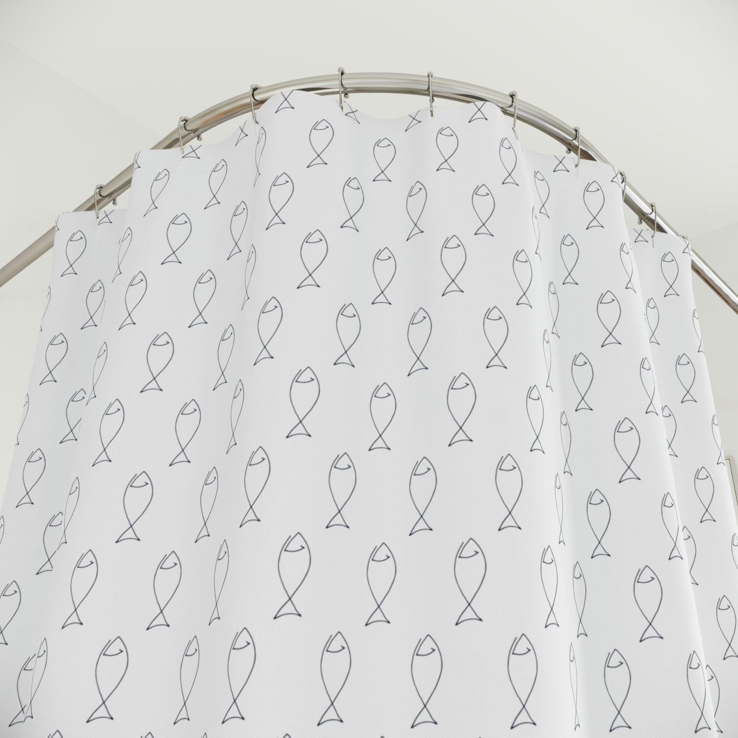 Fish - Polyester Shower Curtain