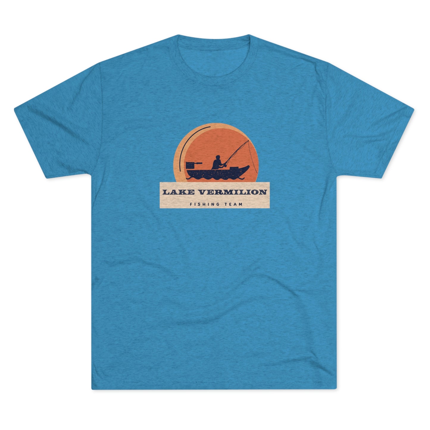 Fishin Team - Lake Vermilion - Unisex Tri-Blend Crew Tee