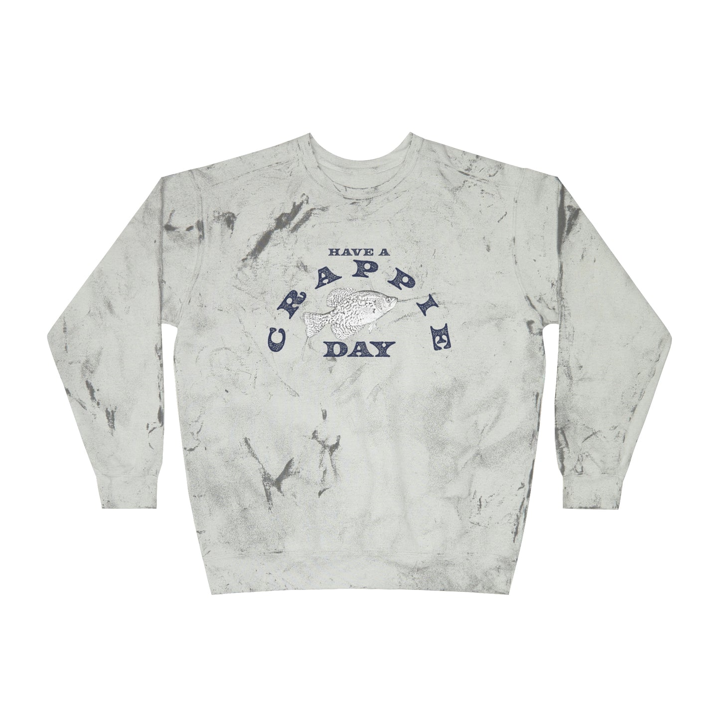 Have A Crappie Day - Fishing Theme - Unisex Color Blast Crewneck Sweatshirt
