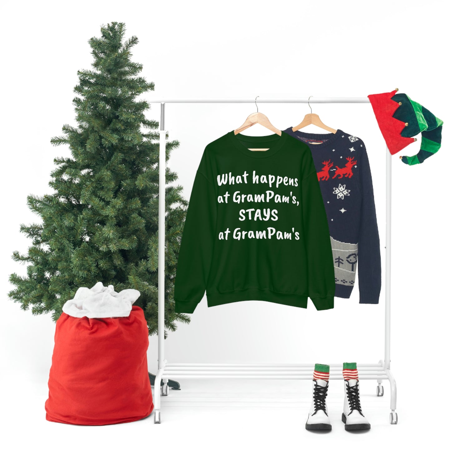 What happens at GramPam's, STAYS at GramPam's - Unisex Heavy Blend™ Crewneck Sweatshirt
