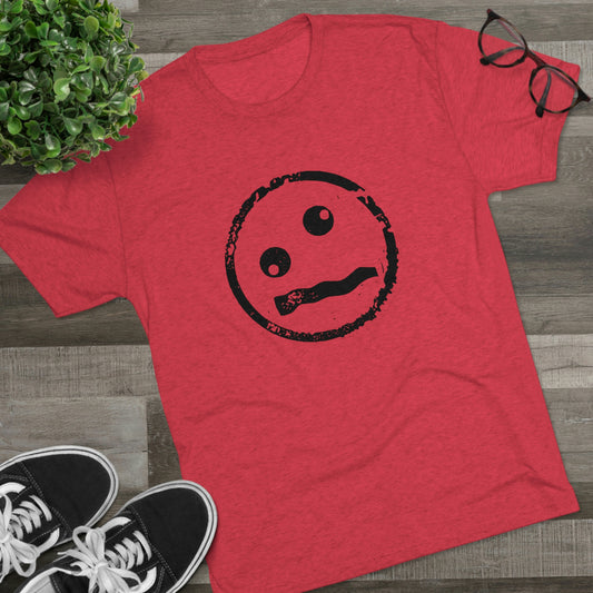 Needs Therapy -  Crazy Face - Unisex Tri-Blend Crew Tee