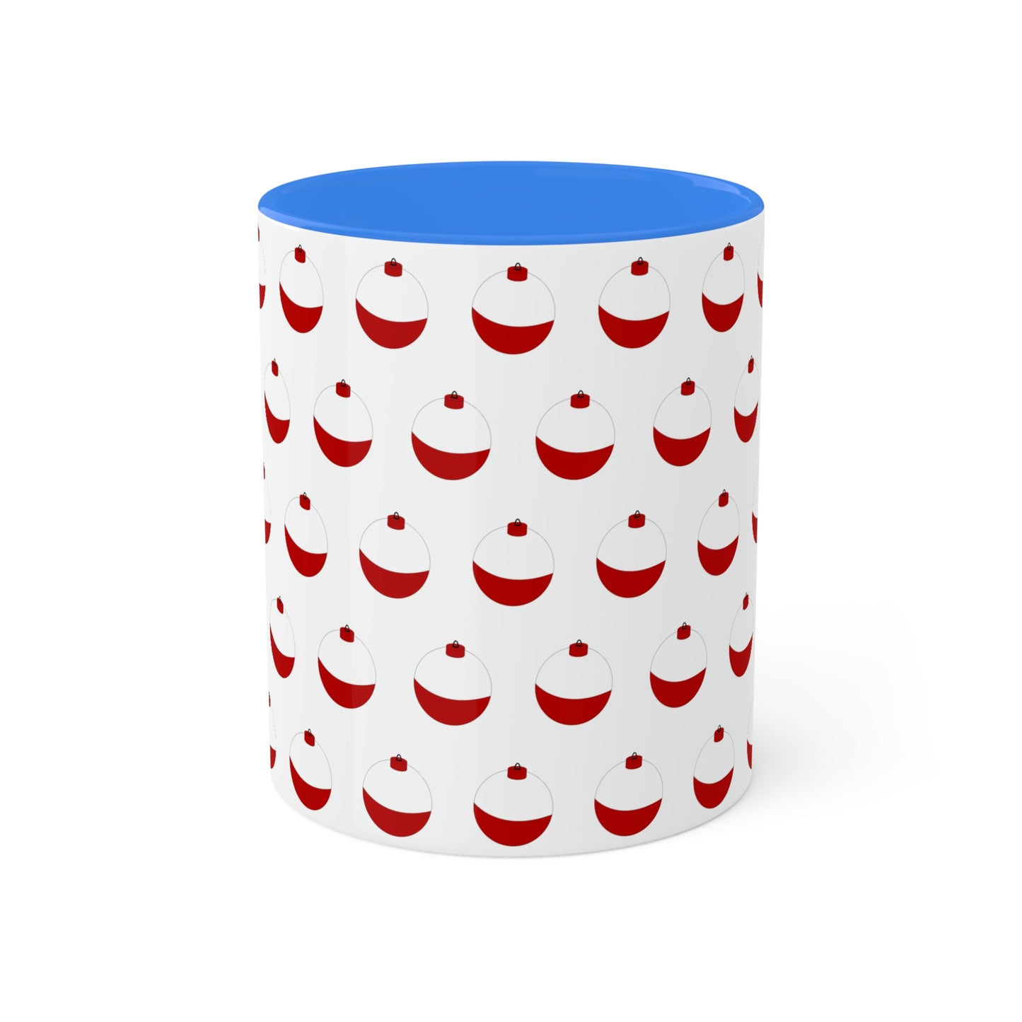 Traditional Red & White Bobber - Colorful Mugs, 11oz