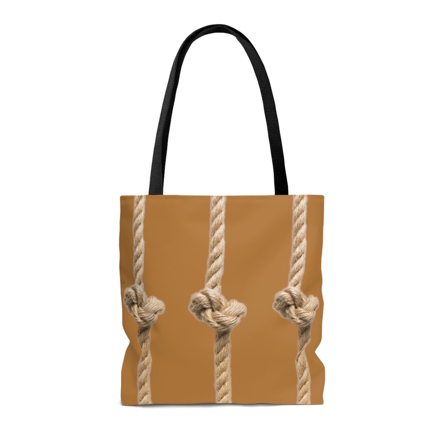 Rope Decor  Boat / Beach Bag - Brown AOP Tote Bag