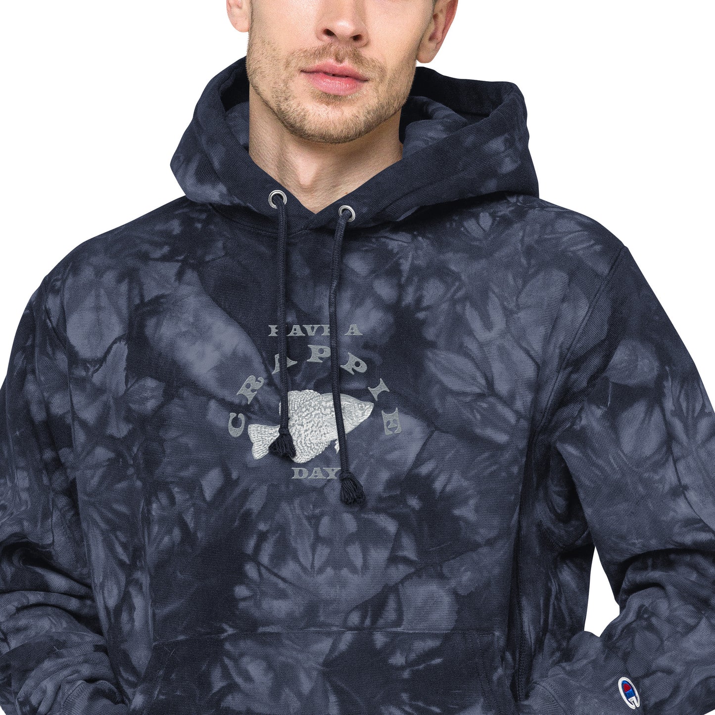 Have a Crappie Day - Fishing Theme - Unisex Champion tie-dye hoodie